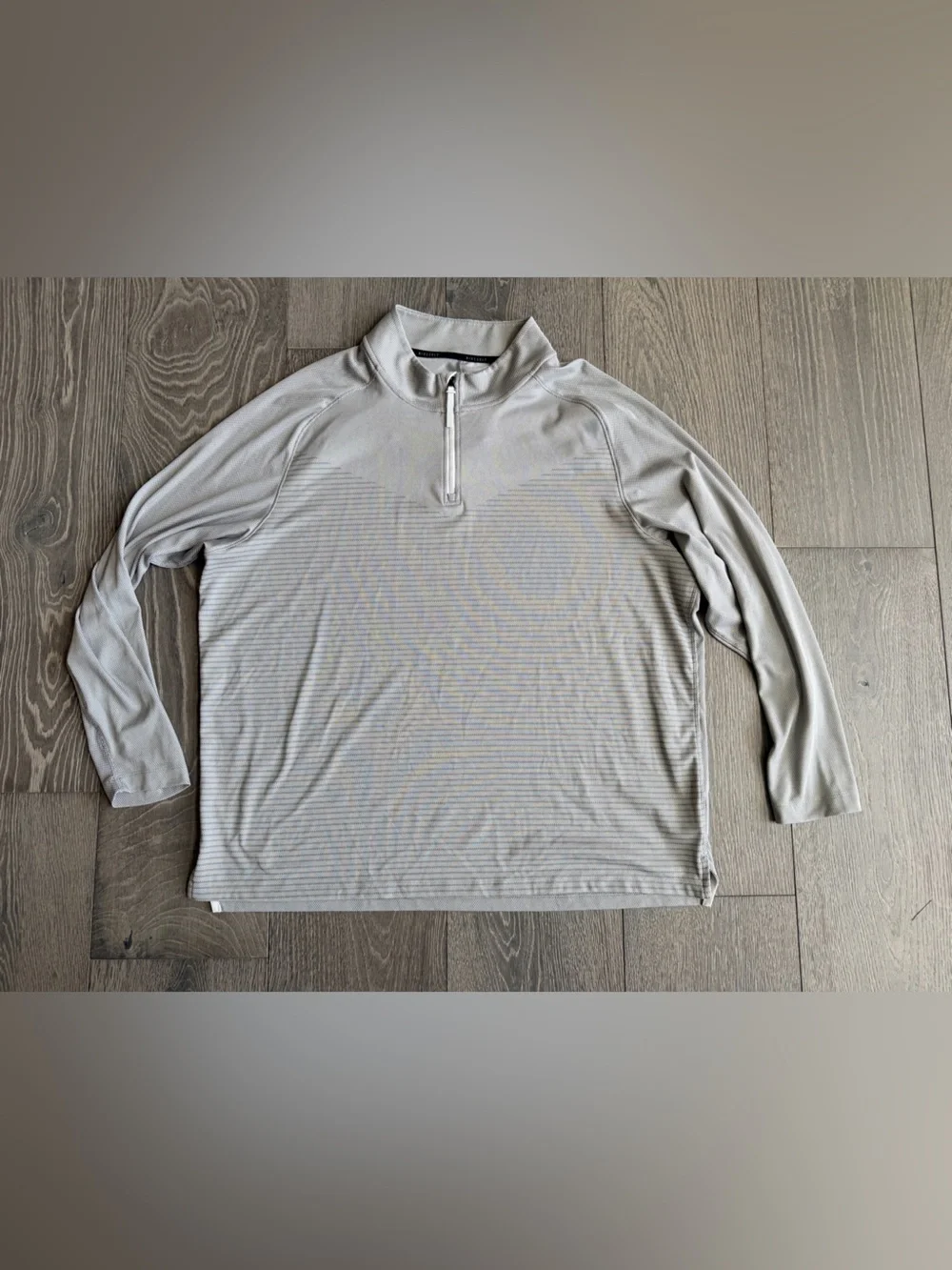 Nike Dri-Fit ADV 1/4th Zip Up in Striped Gray Size XXL